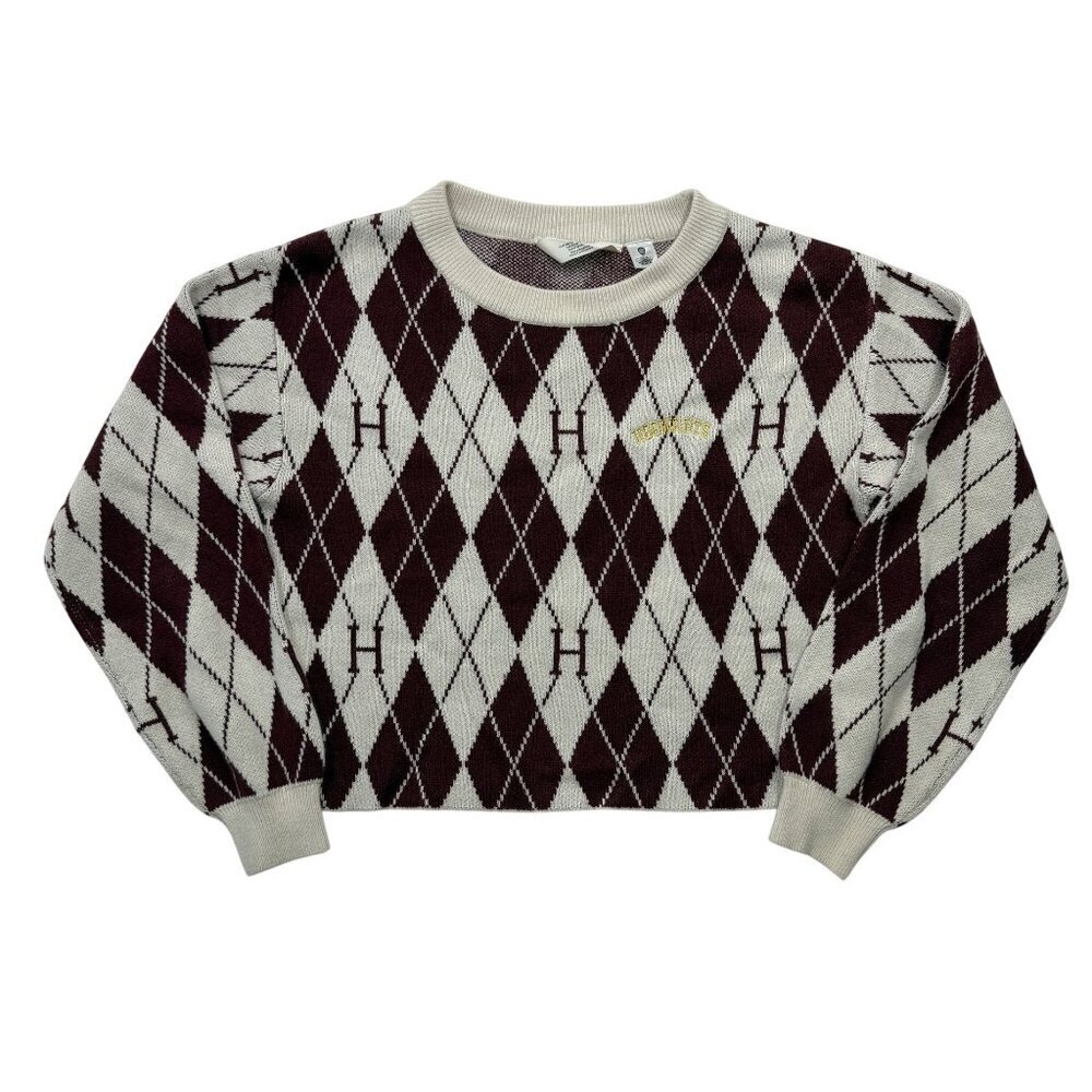 Official Harry Potter Hogwarts Argyle Sweater Academia Preppy‎ Juniors12/14